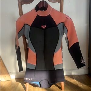 Roxy 2mm long sleeve bootie cut spring wetsuit size 8/36